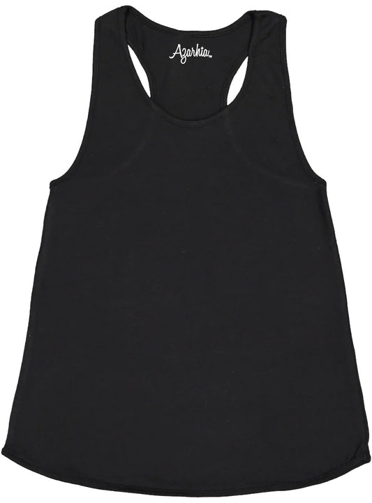 Racer Back Tank Top- Black