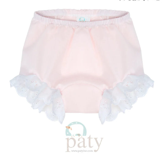 Pink/white bloomers- newborn