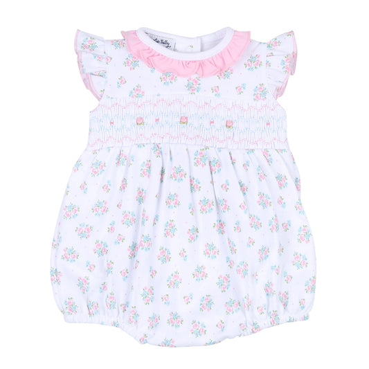 Annalise Classic Smocked Printed Flutter Bubble