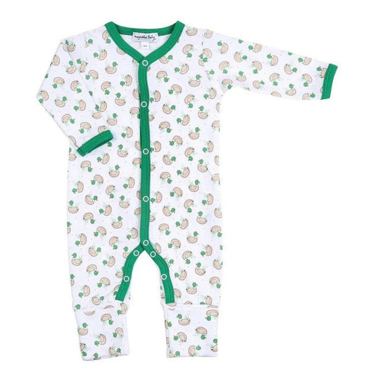 Marvelous Mallards Green Printed Playsuit