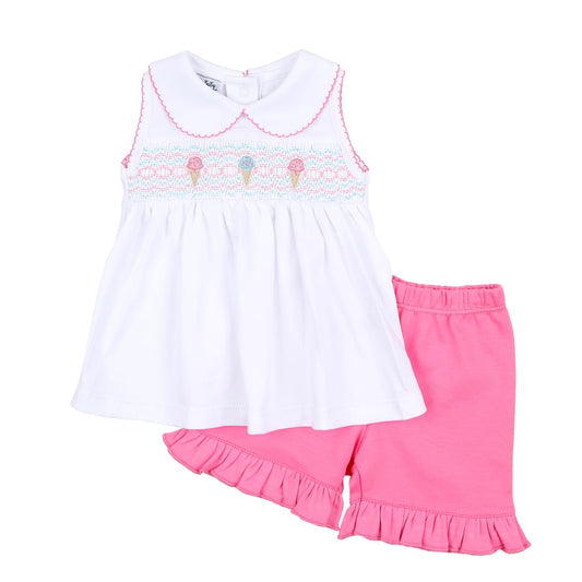 ICE CREAM CLASSICS SMOCKED TODDLER SHORTS SET